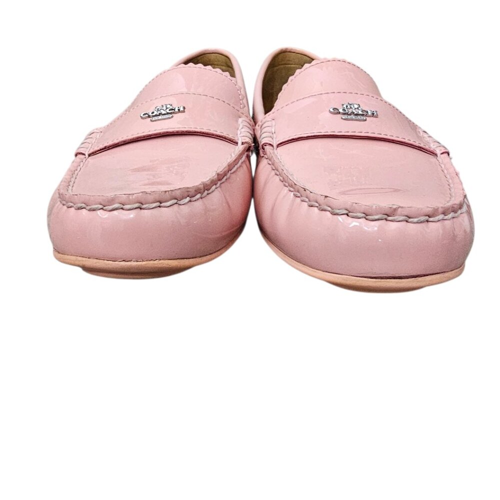 Coach Women's Odette Pink Patent Leather Casual Slip On Loafer Shoe COA Size 11 - Picture 6 of 15